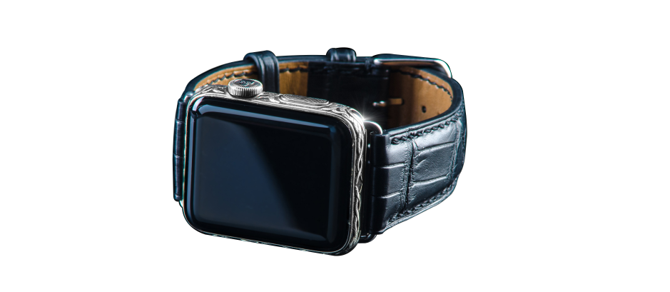 Apple iWatch 4 White Gold 24k (Золото) Blue